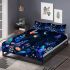 Beautiful night scene with colorful glowing butterflies bedding set