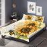 Bee on sunflowers old writing bedding set