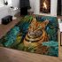 Bengal cat as a symbol of wildlife conservation area rugs carpet