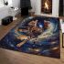 Bengal cat in celestial realms area rugs carpet