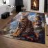 Bengal cat in fantasy adventures area rugs carpet