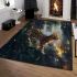 Bengal cat in fantasy adventures area rugs carpet