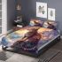 Bengal cat in fantasy worlds bedding set