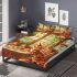 Bengal cat in magical cafes bedding set