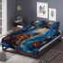 Bengal cat in magical forests bedding set