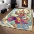 Bengal cat in magical girl transformations area rugs carpet