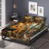 Bengal cat in magical marketplaces bedding set