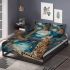 Bengal cat in surreal scenarios bedding set