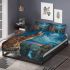 Bengal cat in surreal scenarios bedding set