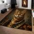 Bengal cat in timeless elegance area rugs carpet