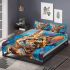 Bengal cat portraits with a twist bedding set