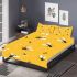 Black bees flying flying around bedding set