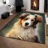 Bookish pup a dog's literary moment area rugs carpet
