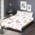 Butterflies and flowers pattern bedding set