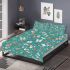 Butterflies and flowers scattered across bedding set