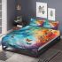 Butterflies and peacock feathers bedding set