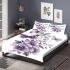 Butterflies and purple flowers bedding set