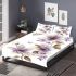 Butterflies and purple flowers bedding set