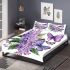 Butterflies and purple flowers bedding set