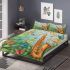 Butterflies fly to the saxophone and musical notes bedding set