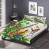 Butterflies fly to the saxophone and musical notes bedding set