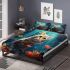 Cat in the coral reef wonderland bedding set