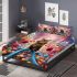 Cat on candy railroad bedding set