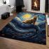 Cat's celestial journey area rugs carpet