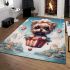 Cloud canine's daydream area rugs carpet