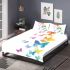 Colorful butterflies flying bedding set