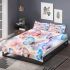 Colorful butterflies in various colors bedding set