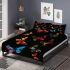 Colorful butterflies simple lines bedding set