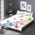 Colorful butterflies were flying bedding set