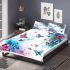 Colorful butterflies with pink and blue wings bedding set