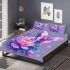 Colorful butterfly and flowers bedding set