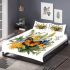 Colorful butterfly on flower vase bedding set