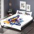 Colorful butterfly with floral elements bedding set