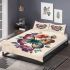 Colorful butterfly with flowers on its wings bedding set