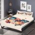 Colorful butterfly with flowers on its wings bedding set