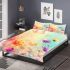 Colorful daisies and butterflies bedding set