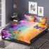 Colorful daisies and butterflies bedding set