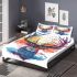 Colorful deer head bedding set