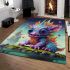 Colorful dragon serenity area rugs carpet