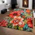 Colorful floral bouquet on table area rugs carpet