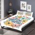 Colorful flowers in mama bedding set