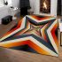 Colorful geometric illusion area rugs carpet