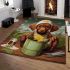 Culinary canine delight area rugs carpet