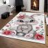 Cute baby bunny with big eyes area rugs carpet
