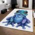 Cute baby frog area rugs carpet