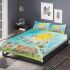 Cute bees and music notes and piano with the sun bedding set